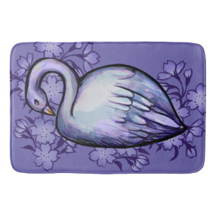 Paarse zwenklauwmeer badmat