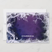 Paarse Zwirls Bachelorette Kaart (Achterkant)