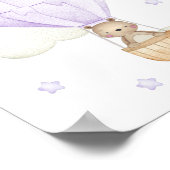 Paarsehete luchtballon, Dieren, Beer, Sterren Poster (Hoek)