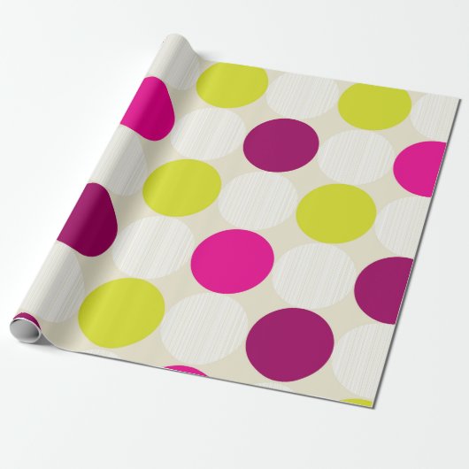 Paarsen en Geelen Cadeaupapier (Uitgerold)