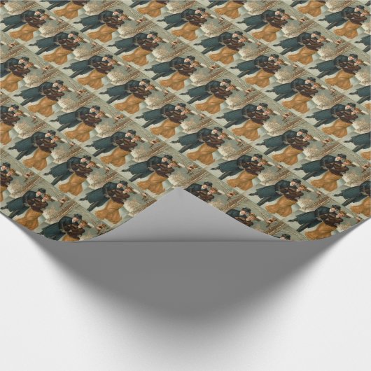  paarsgeskatting cadeaupapier (Hoek)