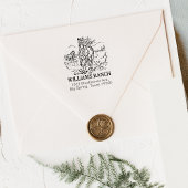 Paarsgewijs adres rubberstempel