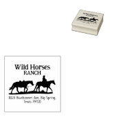 Paarsgewijs adres rubberstempel (Gestempeld)