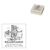 Paarsgewijs adres rubberstempel (Gestempeld)