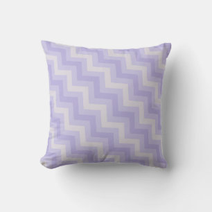 Paarsgrijze zigzag chevron gemêleerde kussen
