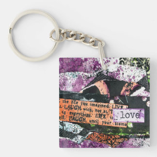 Paarspruim Liefde Sleutelhanger