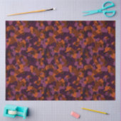 paarsrode en oranje camouflage abstract tissuepapier (Craft)