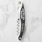 Paart goed met alles zwart kurkentrekker (Voorkant)