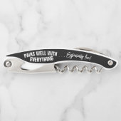 Paart goed met alles zwart kurkentrekker (Voorkant)