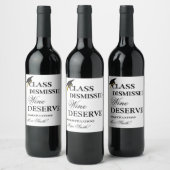 Paart goed met Graduating University Afstuderen Wijn Etiket (Flessen)