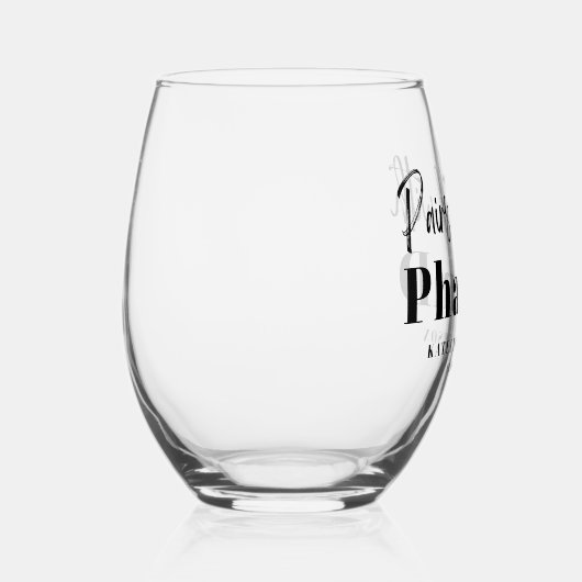 Paart goed met PharmD gepersonaliseerd Afstuderen Wijnglas Zonder Voet (Rechts)