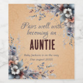 Paart goed met Pregnancy Reveal Wine Label Set Wijn Etiket (Enkel label)