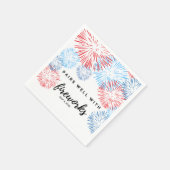 Paart goed met vuurwerk - 4 juli Bev servet (Hoek)