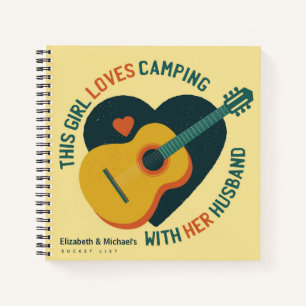 Paarten Camping BUCKET LIST Custom Fun Quote Notitieboek