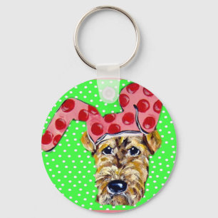 Paas Airedale Sleutelhanger