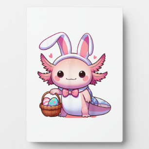 Paas Axolotl Konijn Oren Eieren T-Shirt Fotoplaat