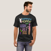 Paas Baas Konijn & Versierde Eieren T-shirt (Voorkant volledig)