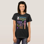 Paas Baas Konijn & Versierde Eieren T-shirt (Voorkant volledig)