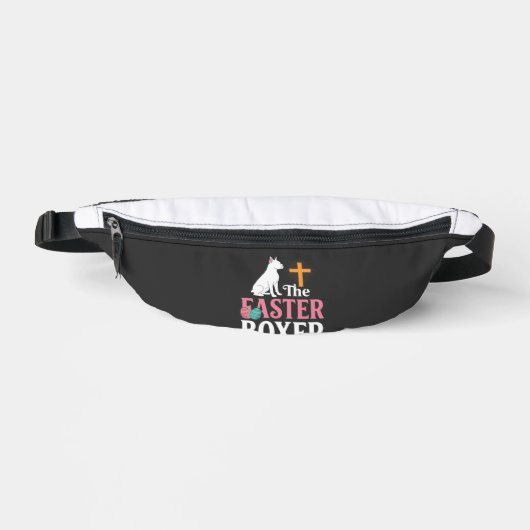 Paas Boxer Hond Vintage Gravure Shirt Heuptasje (Voorkant)