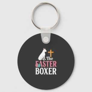 Paas Boxer Hond Vintage Gravure Shirt Sleutelhanger