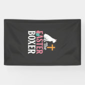 Paas Boxer Hond Vintage Gravure Shirt Spandoek (Horizontaal)