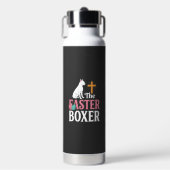 Paas Boxer Hond Vintage Gravure Shirt Waterfles (Voorkant)