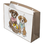 Paas Boxer Honden Groot Cadeauzakje (Achterkant Gekanteld)