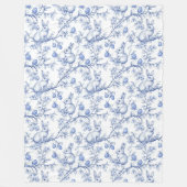 Paas Chinoiserie Toile De Jouy Fleece Deken (Voorkant)