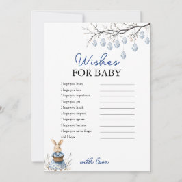 Paas Chinoiserie wenst Baby shower Kaart