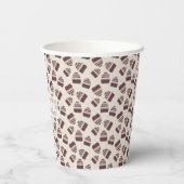 Paas Chocolade Ei Patroon Papieren Bekers (Achterkant)