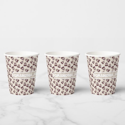 Paas Chocolade Ei Patroon Papieren Bekers (Multi)
