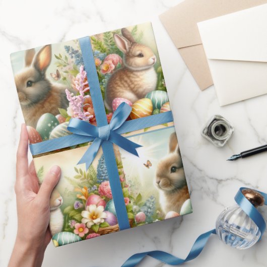 Paas Collage Konijn Wikkels Papier (Geschenken)
