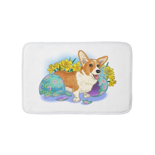 Paas Corgi Badmat (Voorkant)