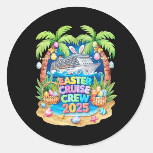 Paas Cruise 2025 Bemanning Cruisen Vakantie Famili Ronde Sticker