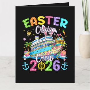 Paas Cruise Bemanning 2026 Gelijke Familie Vakanti Bedankkaart