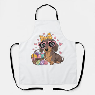Paas-dachshonden Mooie dachshond T-shirt Schort