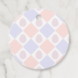 Paas Diamant Patroon Met Gedecoreerde Eieren Bedankjes Labels