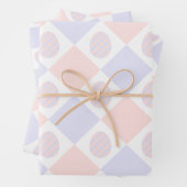 Paas Diamant Patroon Met Gedecoreerde Eieren Inpakpapier Vel (In situ)