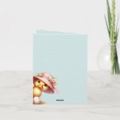 Paas Dieren Pasen Vouw Kerstkaart Feestdagen Kaart (Achterkant)