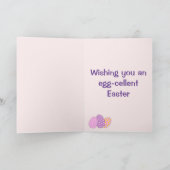 Paas Ei & Kuikens Vouwbare Wenskaart Kaart (Binnen)