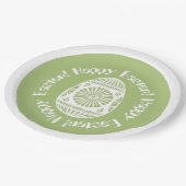 Paas Ei papieren borden 1 Bordje (Gekanteld)