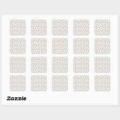 Paas Ei Pastel Serenade Vierkante Sticker (Vel)