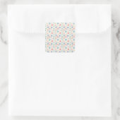 Paas Ei Pastel Serenade Vierkante Sticker (Tas)