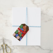 Paas-ei patroon cadeaulabel (Met Touw)