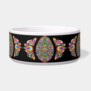 Paas Ei Psychedelisch Design Kids Biologisch T-Shi Voerbakje