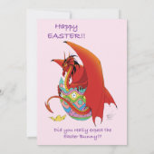 Paas Ei Rode Draak Kaart (Achterkant)