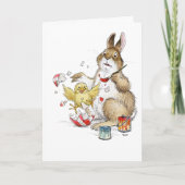 Paas-ei schilderen verrassingskaart! kaart (Voorkant)