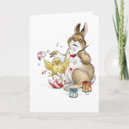 Paas-ei schilderen verrassingskaart! kaart