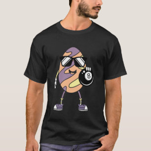 Paas Ei Sport Biljart Grappig Paas Ei Biljart T-shirt