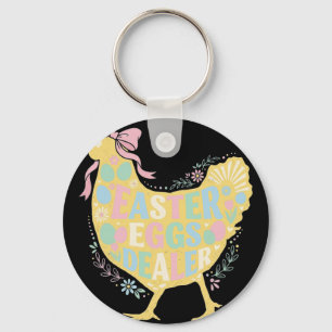 Paas-eier dealer Loral Kip Hen Coquette Strik P Sleutelhanger